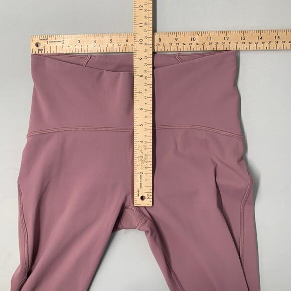 Lululemon Wunder Train Leggings 6 Pink Mid Rise Tight Yoga Gym Active 25" - Picture 7 of 10